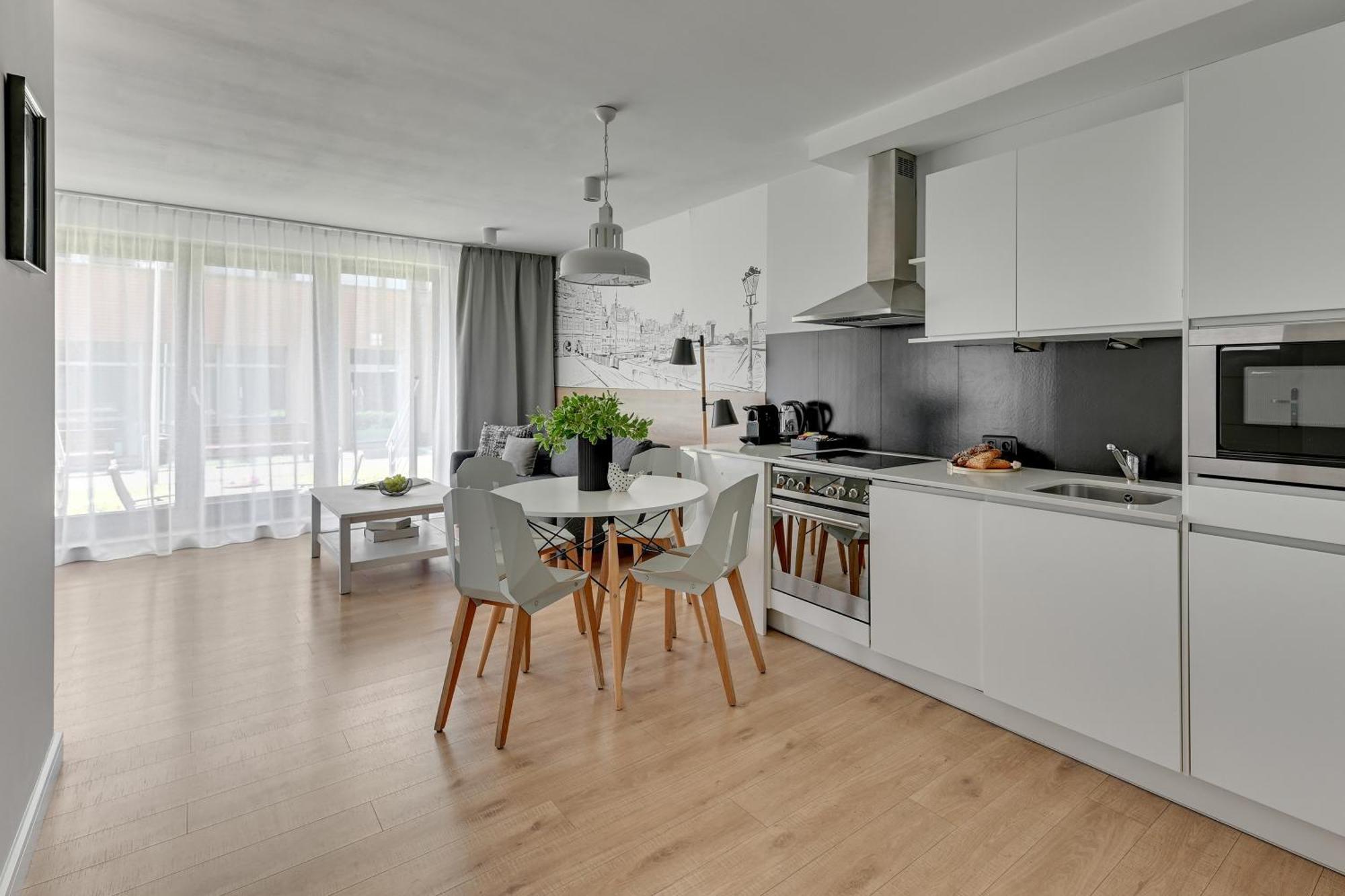Waterlane Riverside - Spa, Pool, Gym & Parking By Downtown Apartments グダニスク 部屋 写真