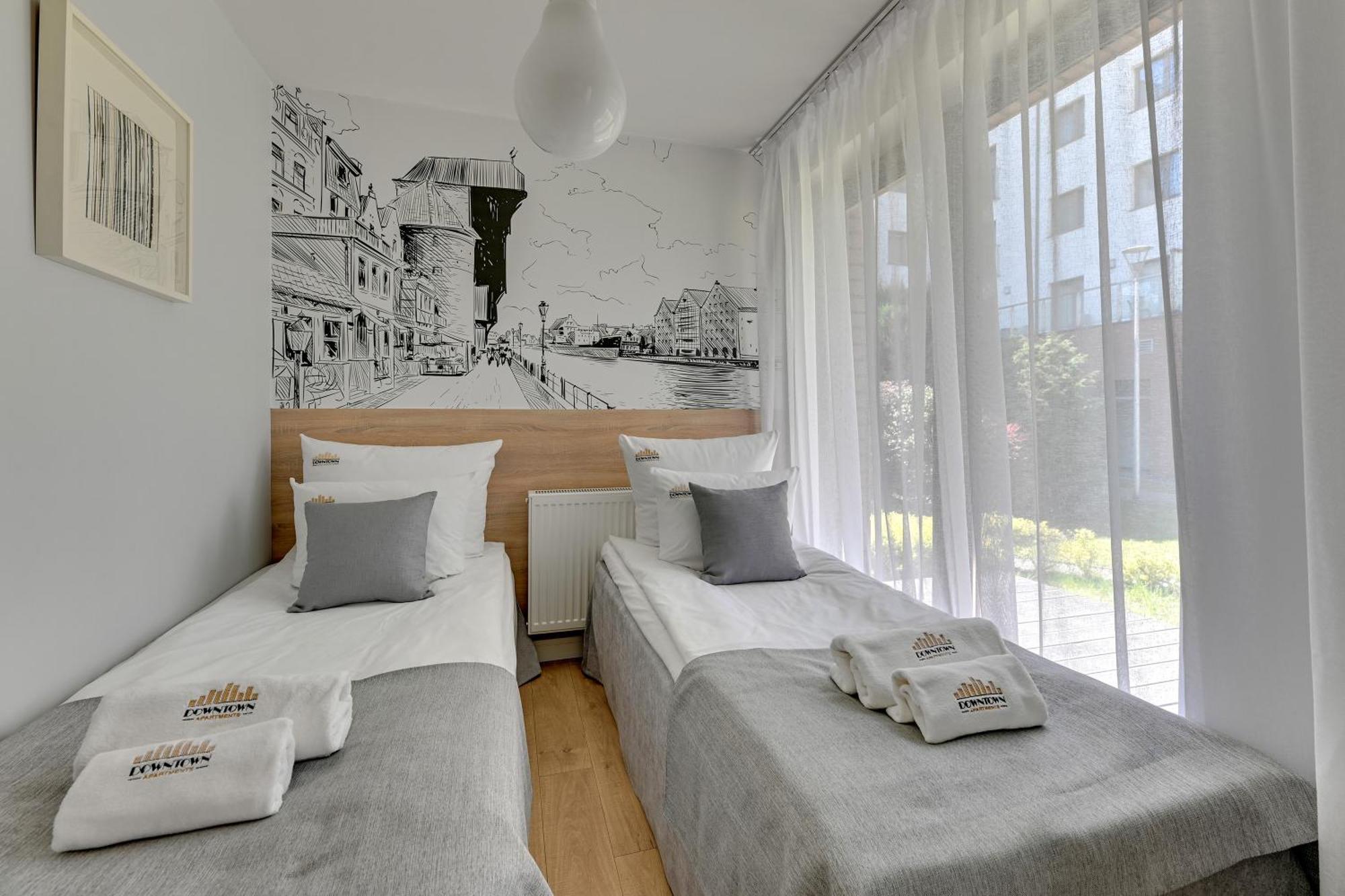Waterlane Riverside - Spa, Pool, Gym & Parking By Downtown Apartments グダニスク 部屋 写真